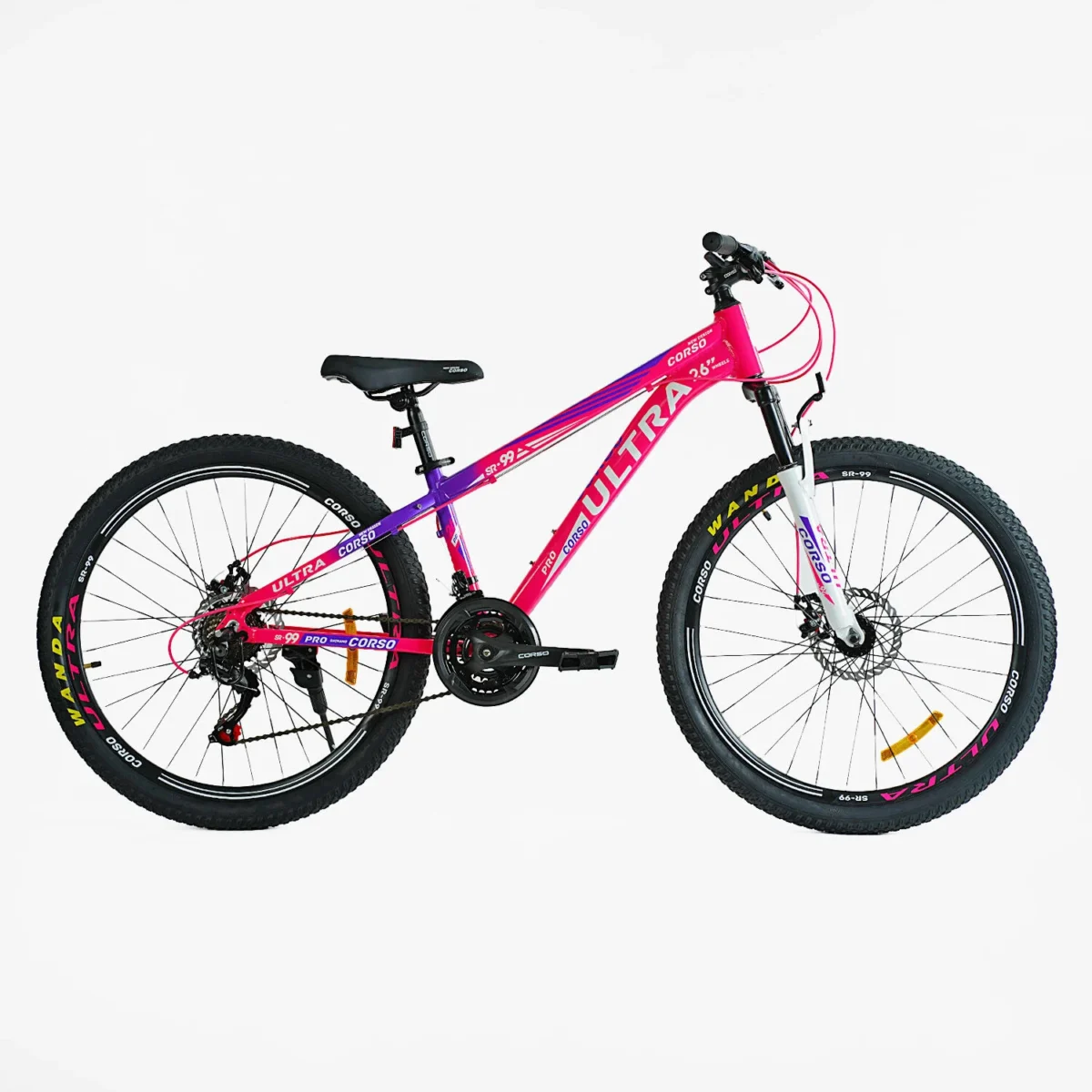 Велосипед Corso «ULTRA» 26" UL-26020 Спортивний, рожевий